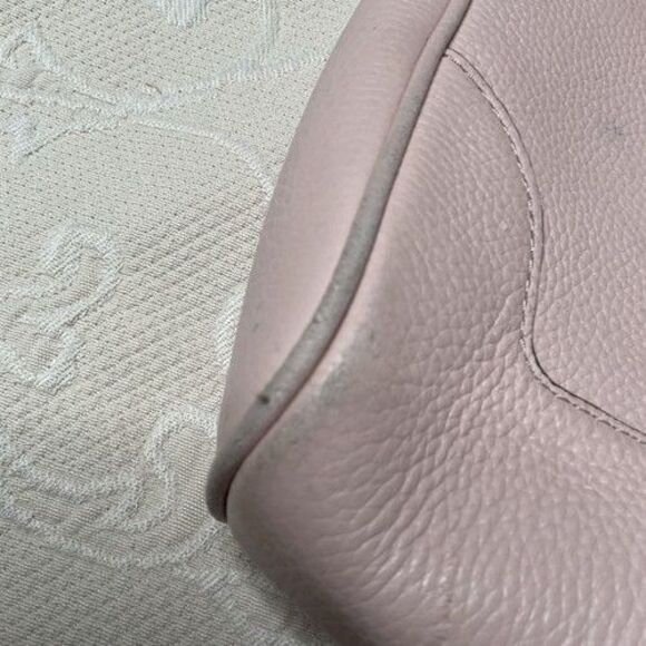 Tory Burch Georgia Triple Compartment Shoulder Tote Bag Women Size L Dusty Pink - Picture 9 of 16